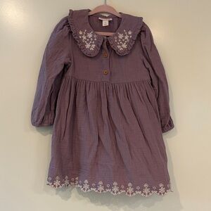 Cat and Jack Floral Trim Dress